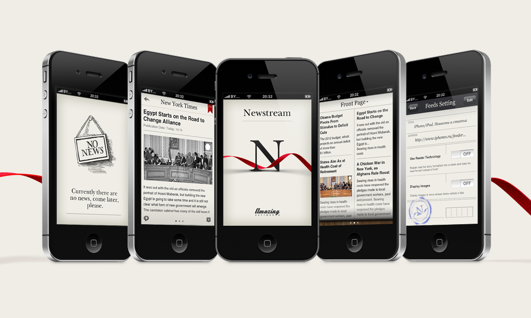 Newstream, an iOS app
