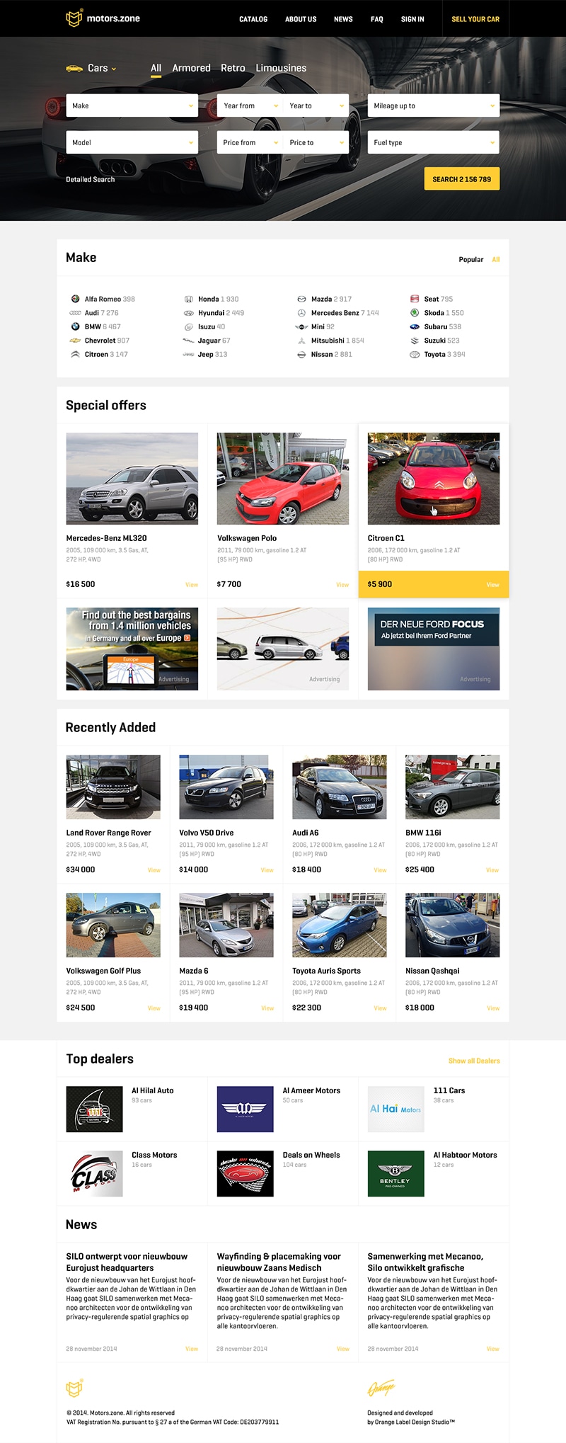 Motors.zone, a vehicle classifieds site