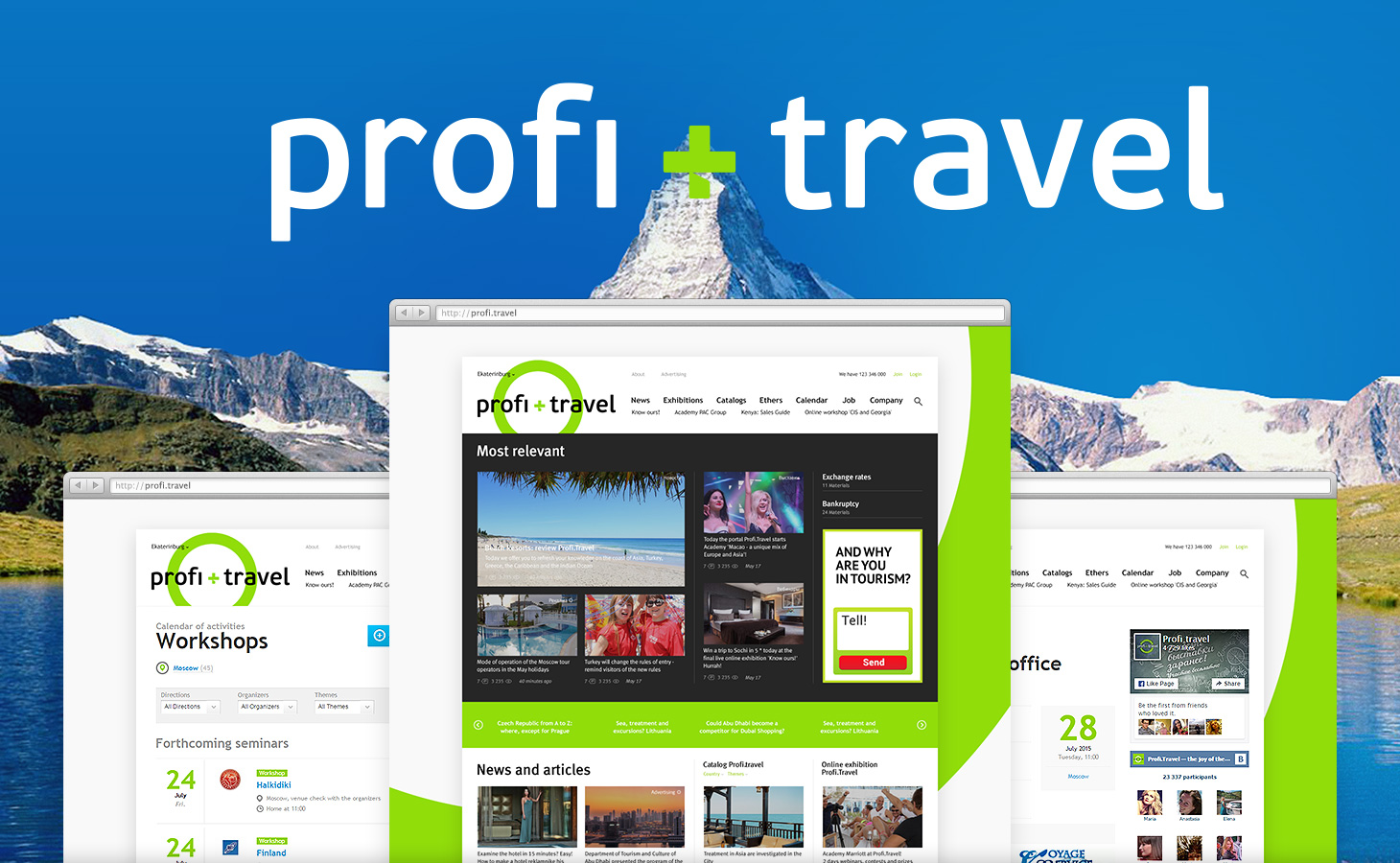 Profi.travel, site for tourism industry professionals